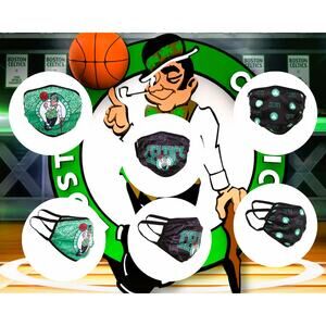 Face Mask (3)" Boston Celtics"‎ NBA